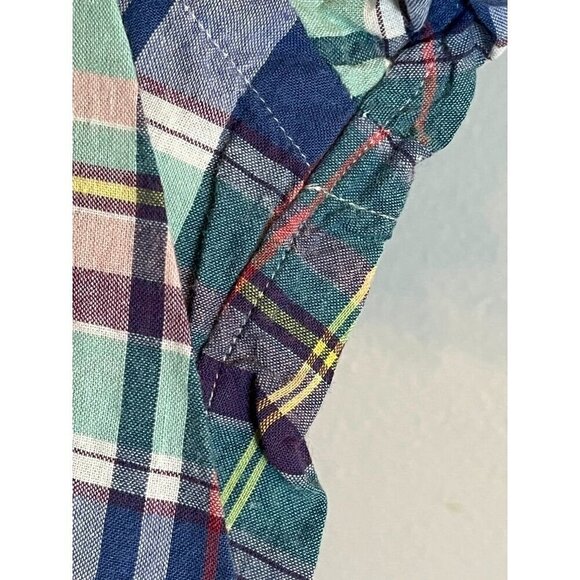 Ralph Lauren Plaid Shirt 2XL Blue Preppy Blake Resort Classic Colorful Festive - Picture 9 of 13